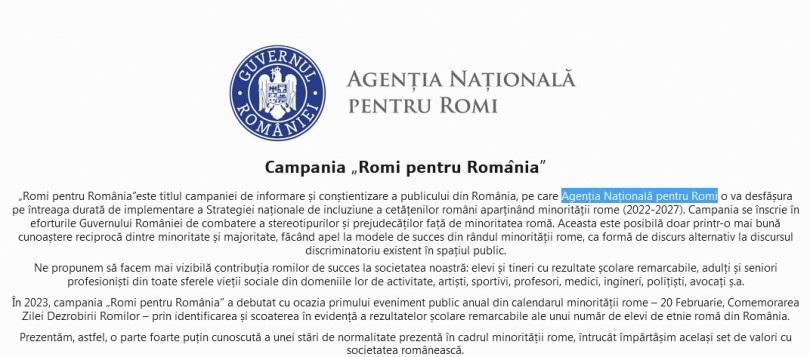 romi pentru romania