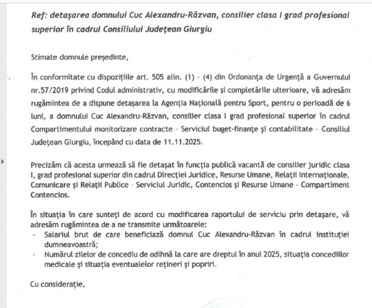 detasare Razvan Cuc