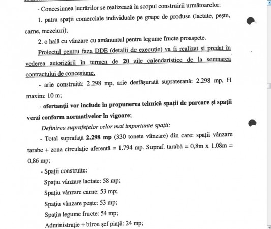 mod compartimentare piata