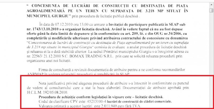 valoare estimata a lucrarilor