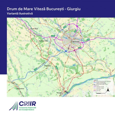 drum mare viteza Bucuresti-Giurgiu