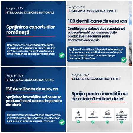 program stimulare economica PSD