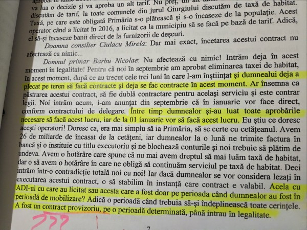interventie primar Nicolae bBarbu sedinta consiliul local