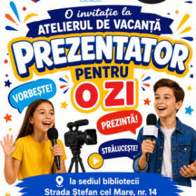 afiș prezentator