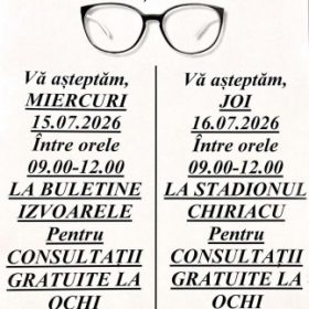 consultatiii oftamologice Izvoarele