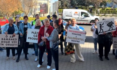 protest oameni de afaceri