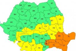 harta- fenomene meteo Giurgiu
